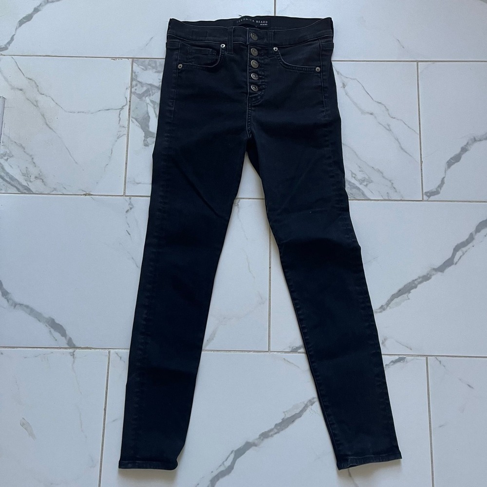 Veronica Beard Debbie skinny jean high rise black 26/2